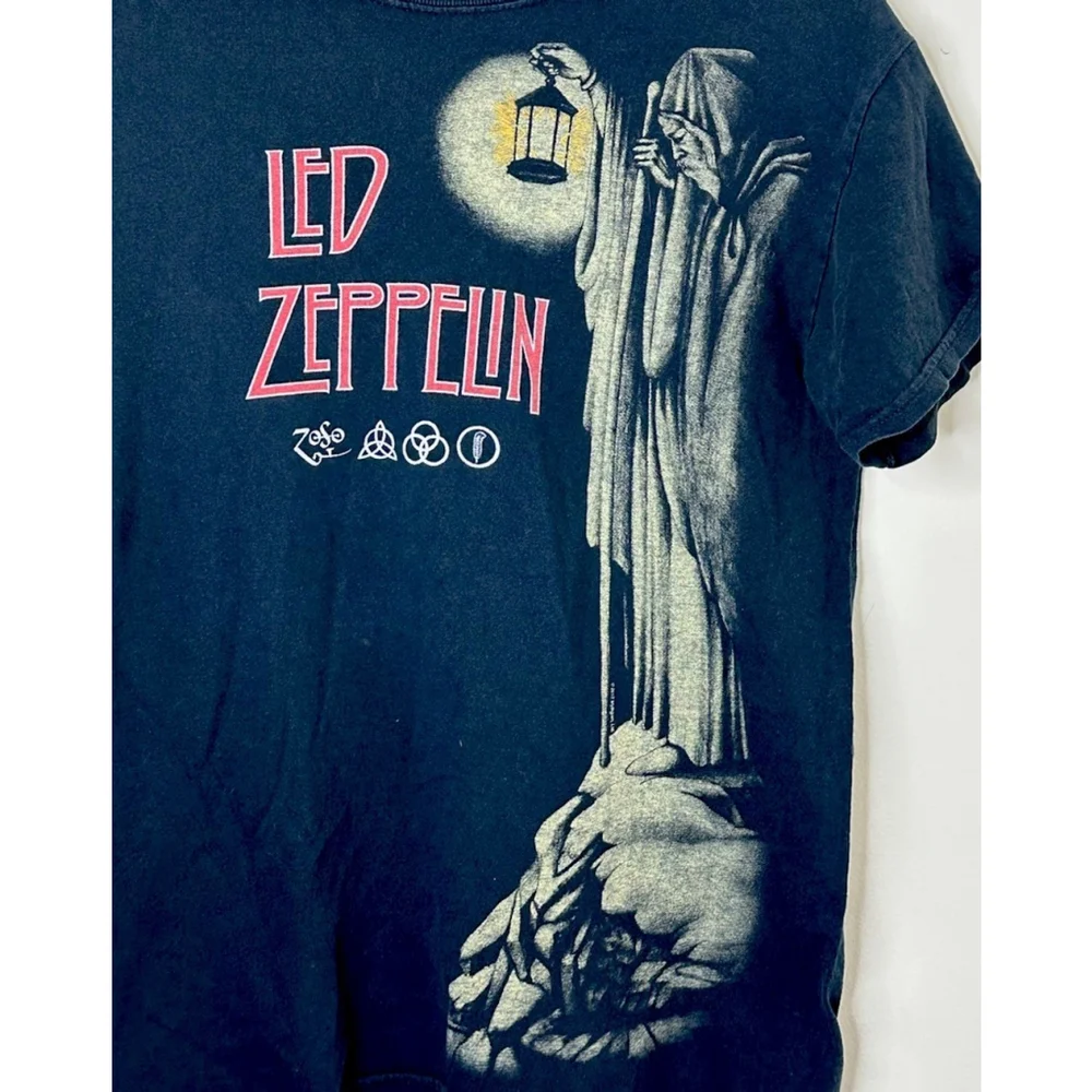 Led Zeppelin Stairway‎ to Heaven Adult Small Black T-Shirt Band Tee 2012
